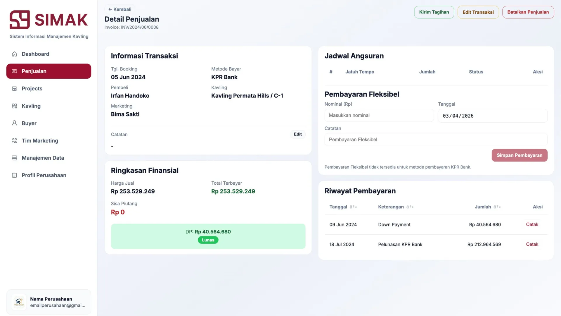 Sistem Manajemen Properti Kavling5