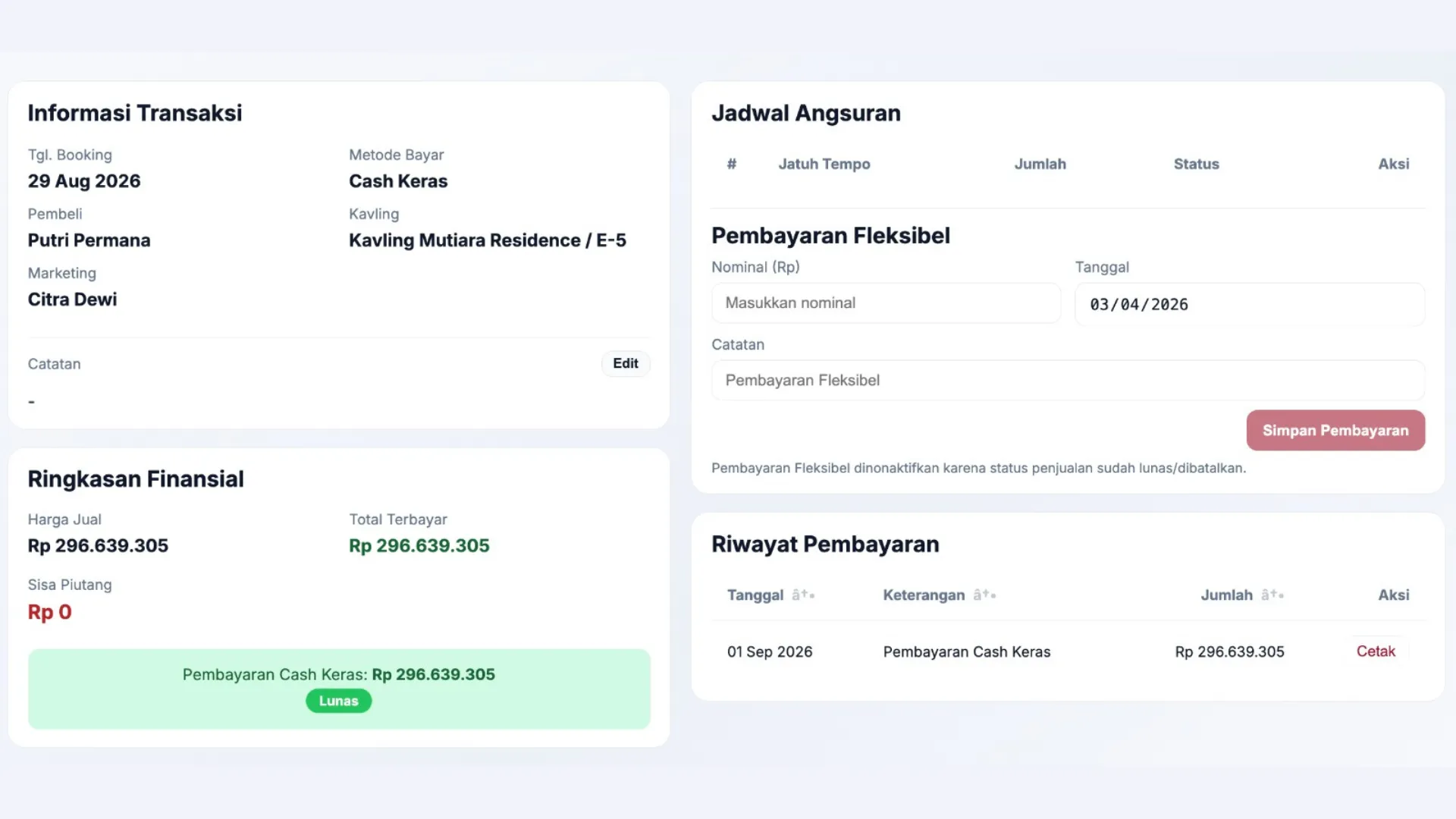 Sistem Manajemen Properti Kavling7